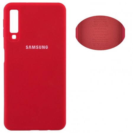 Чехол Silicone Cover Samsung A7 2018 A750 красный
