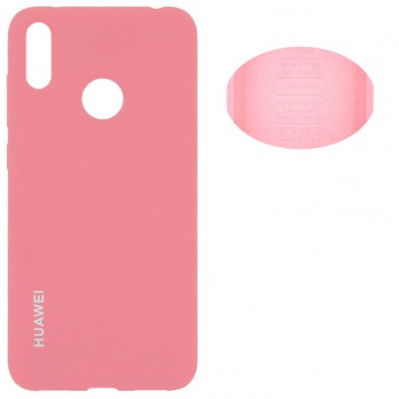 Чехол Silicone Cover Huawei Y7 2019 розовый