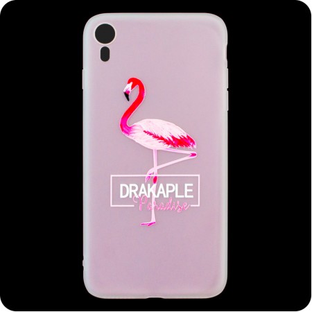 Чехол силиконовый Summer Apple iPhone XR Flamingo