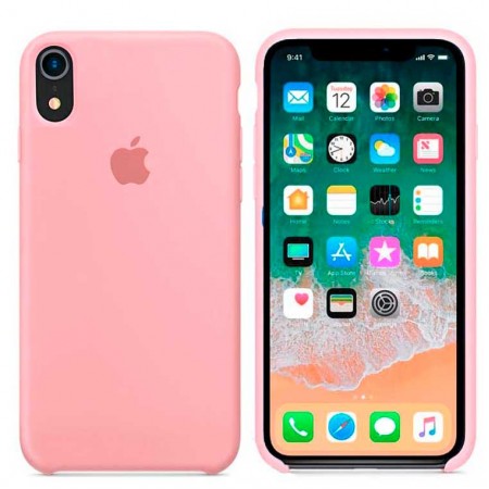 Чехол Silicone Case Apple iPhone XR светло-розовый 12
