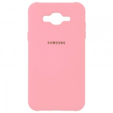 Чехол Silicone Case Full Samsung J7 2015 J700, J7 Neo J701 розовый