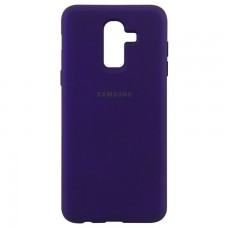Чехол Silicone Case Full Samsung J8 2018 J810 фиолетовый