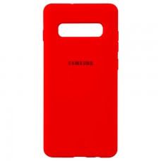 Чехол Silicone Case Full Samsung S10 Plus G975 красный