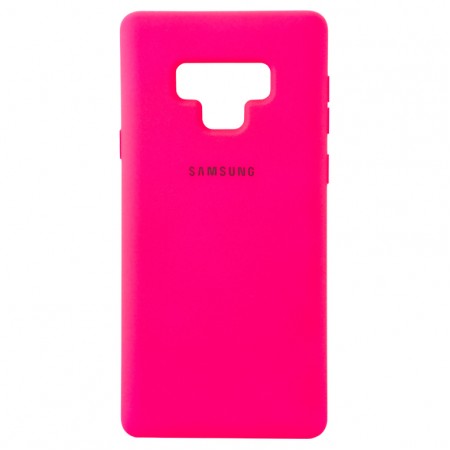 Чехол Silicone Case Full Samsung Note 9 N960 малиновый