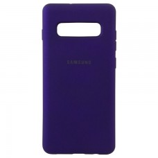 Чехол Silicone Case Full Samsung S10 Plus G975 фиолетовый