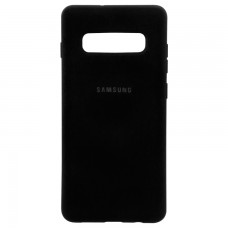 Чехол Silicone Case Full Samsung S10 Plus G975 черный