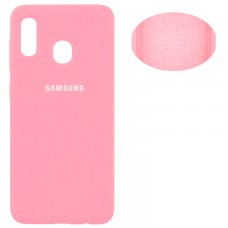 Чехол Silicone Cover Samsung A20 2019 A205, A30 2019 A305 розовый