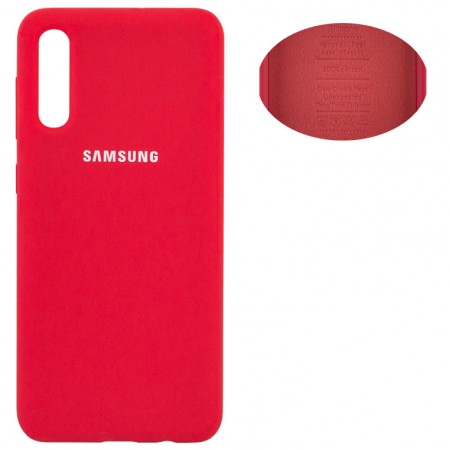 Чехол Silicone Cover Samsung A50 2019 A505 красный