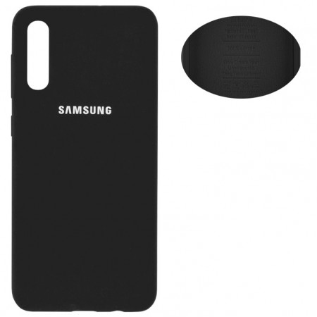 Чехол Silicone Cover Samsung A50 2019 A505 черный