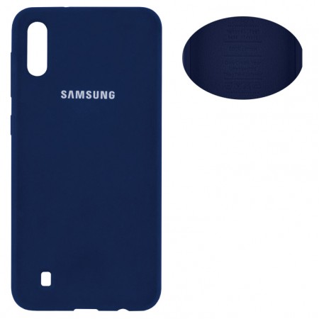 Чехол Silicone Cover Samsung A10 2019 A105 синий