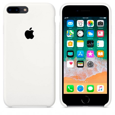 Чехол Silicone Case Apple iPhone 7 Plus, 8 Plus белый 09