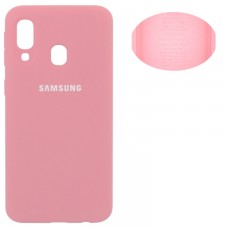 Чехол Silicone Cover Samsung A40 2019 A405 розовый