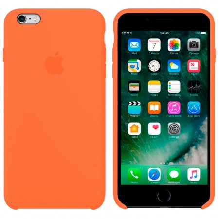 Чехол Silicone Case Apple iPhone 6, 6S оранжевый 49