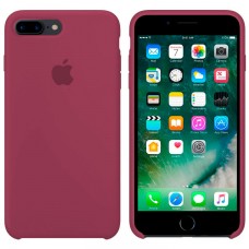 Чехол Silicone Case Apple iPhone 7 Plus, 8 Plus темно-розовый 48