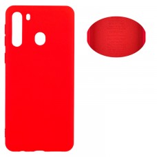 Чехол Silicone Cover Full Samsung A21 2020 A215 красный
