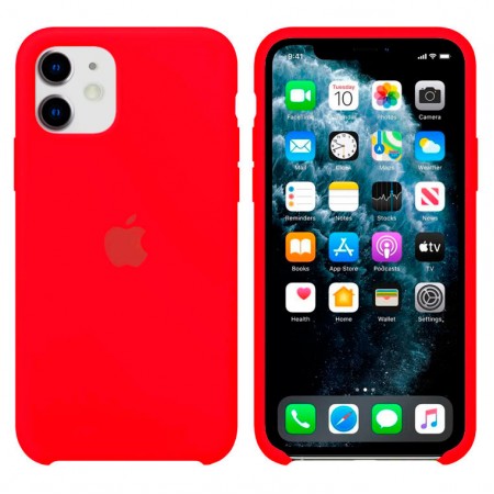 Чехол Silicone Case Apple iPhone 11 красный 14