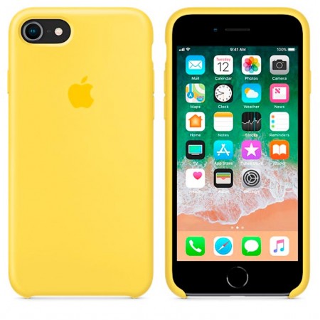 Чехол Silicone Case Apple iPhone 6, 6S желтый 28