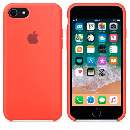 Чехол Silicone Case Apple iPhone 6 Plus, 6S Plus светло-оранжевый 02