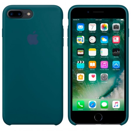 Чехол Silicone Case Apple iPhone 7 Plus, 8 Plus сине-зеленый 46