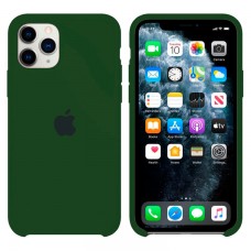 Чехол Silicone Case Apple iPhone 11 Pro Max темно-зеленый 45