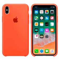 Чехол Silicone Case Apple iPhone X, XS оранжевый 13