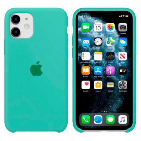 Чехол Silicone Case Apple iPhone 11 светло-бирюзовый 17