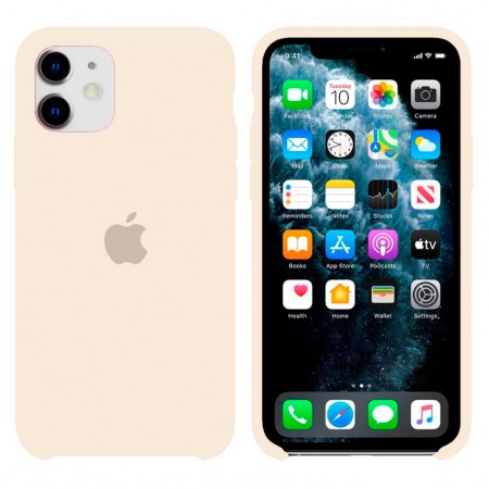 Чехол Silicone Case Apple iPhone 11 кремовый 10