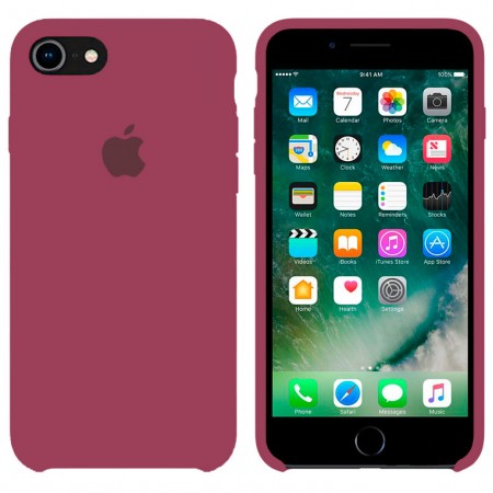 Чехол Silicone Case Apple iPhone 6 Plus, 6S Plus темно-розовый 48
