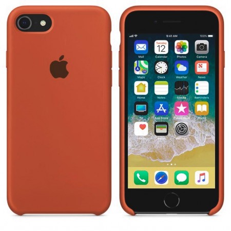 Чехол Silicone Case Apple iPhone 6, 6S коричневый 33