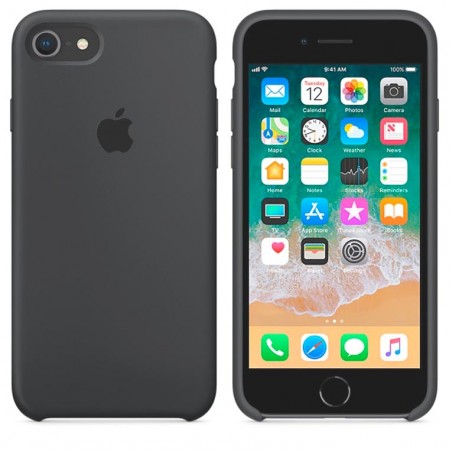 Чехол Silicone Case Apple iPhone 6, 6S темно-серый 15