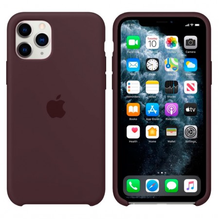 Чехол Silicone Case Apple iPhone 11 Pro темно-коричневый 22