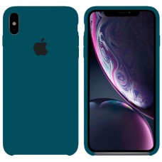 Чехол Silicone Case Apple iPhone X, XS сине-зеленый 46
