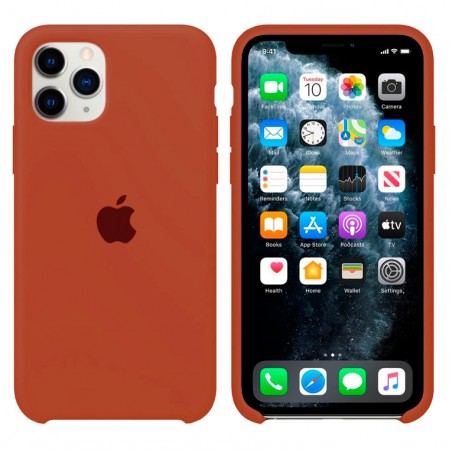 Чехол Silicone Case Apple iPhone 11 Pro коричневый 33