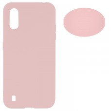 Чехол Silicone Cover Full Samsung A01 2020 A015 розовый