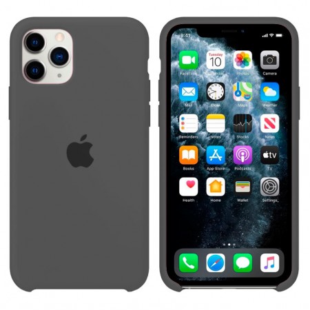 Чехол Silicone Case Apple iPhone 11 Pro Max темно-серый 35