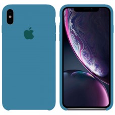 Чехол Silicone Case Apple iPhone X, XS бледно-голубой 53