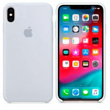 Чехол Silicone Case Apple iPhone X, XS серо-голубой 26