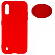 Чехол Silicone Cover Full Samsung A01 2020 A015 красный
