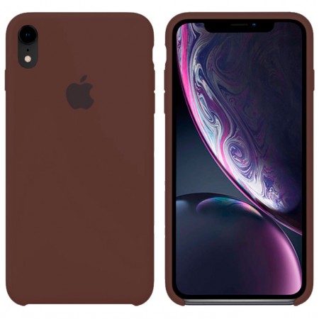Чехол Silicone Case Apple iPhone XR темно-коричневый 22