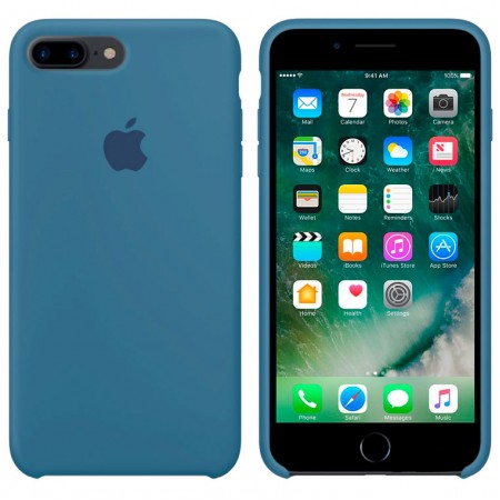 Чехол Silicone Case Apple iPhone 7 Plus, 8 Plus бледно-голубой 53