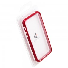 Чехол-бампер Apple iPhone 4 пластик красный