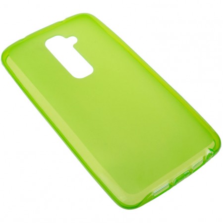 Чехол силиконовый цветной LG G2 зеленый