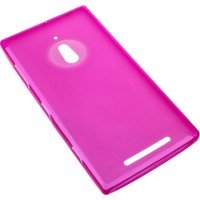 Чехол силиконовый цветной Nokia Lumia 830 розовый