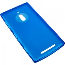 Чехол силиконовый цветной Nokia Lumia 830 синий