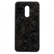 Чехол накладка Glass Case Мрамор Xiaomi Redmi 5 Plus черный