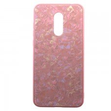Чехол накладка Glass Case Мрамор Xiaomi Redmi 5 Plus розовый