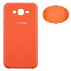 Чехол Silicone Cover Samsung J7 2015 J700, J7 Neo J701 оранжевый