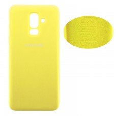 Чехол Silicone Cover Samsung J8 2018 J810 желтый