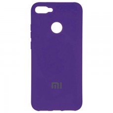 Чехол Silicone Case Full Xiaomi Mi 8 Lite фиолетовый