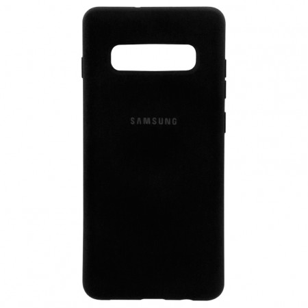 Чехол Silicone Case Full Samsung S10 Plus G975 черный